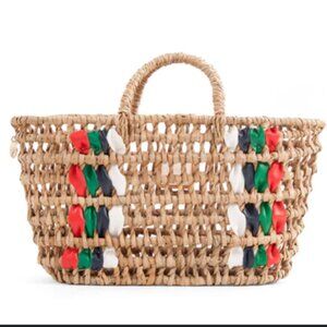 Anthropologie CLARE V Open Weave BRUNO TOTE NWT